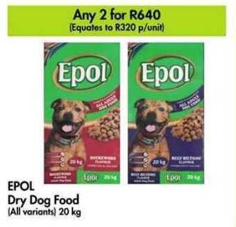 Makro EPOL Dry Dog Food (All variants) 20 kg offer