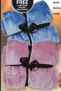 Basics microfibre fleece blankets assorted sizes small-each