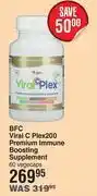 Dis-Chem Bfc viral c plex 200 premium immune boosting supplement 60 vegecaps offer