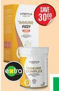 Dis-Chem Lifestyle health immune fizzy 2 x 10 effervescent tablets offer