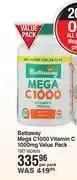 Dis-Chem Bettaway mega c1000 vitamin c 1000mg value pack 180 tablets-per pack offer