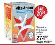 Dis-Chem Vita thion 60 individual sachets offer