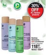 Dis-Chem Naobay shampoo or conditioner assorted-250ml each offer