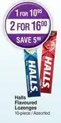 Dis-Chem Halls flavoured lozenges assorted-for 1 x 10 piece offer