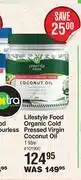 Dis-Chem Lifestyle food organic cold pressed virgin coconut oil-1ltr offer