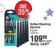 Tommee tippee softee weaning spoons-5 per pack