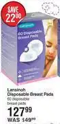 Dis-Chem Lansinoh disposable breast pads-60 disposable breast pads offer