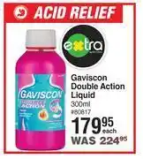 Dis-Chem Gaviscon double action liquid-300ml each offer
