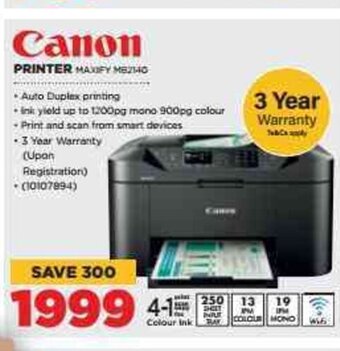 HiFi Corp Canon Printer offer
