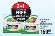 Dis-Chem Centrum adult multivitamin 30 tablets-each offer