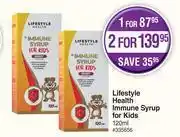 Dis-Chem Lifestyle health immune syrup for kids-120ml offer