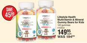 Dis-Chem Lifestyle health multivitamin & mineral gummy bears for kids 120 gummies-each offer