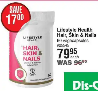 Dis-Chem Lifestyle health hair, skin & nails-60 vegacapsules each offer