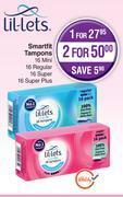 Dis-Chem Lil-lets smartfit tampons-for 1 offer