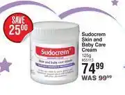 Dis-Chem Sudocrem skin and baby care cream-125g offer