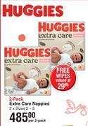 Dis-Chem Huggies extra care nappies-2 per pack offer