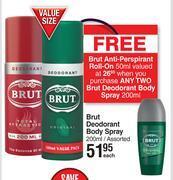 Dis-Chem Brut deodorant body spray assorted-200ml each offer