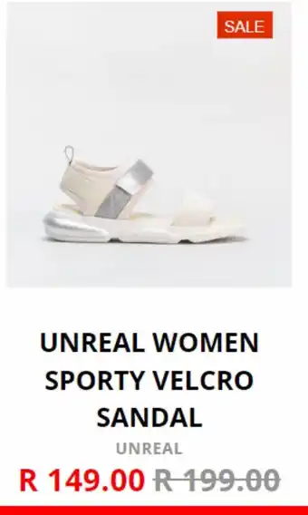 Unreal women sporty velcro sandal