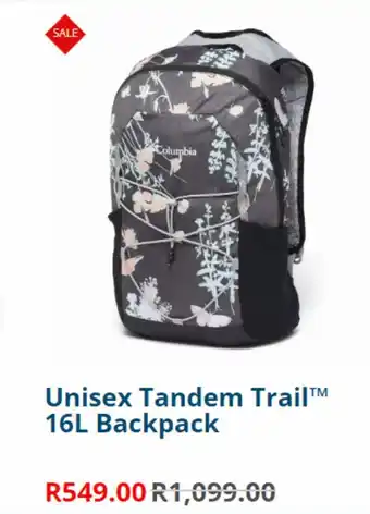 Unisex tandem trail 16l backpack