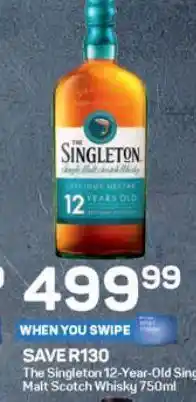 Pick n Pay Whiskey the singleton 750ml offer