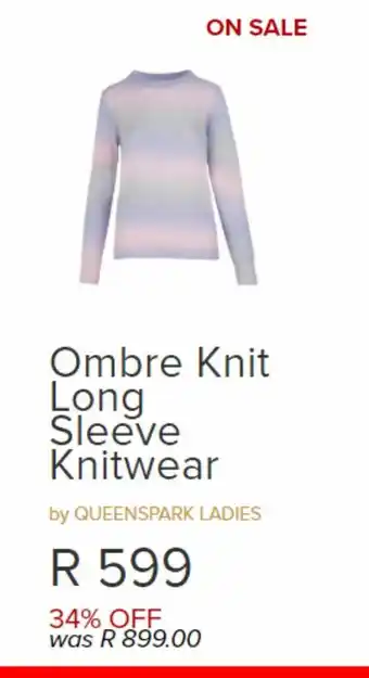 Queenspark Ombre knit long sleeve knitwear offer