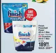 Dis-Chem Finish powerball power all in 1 max 56 tab or quantum all in max 50 tabs-each offer