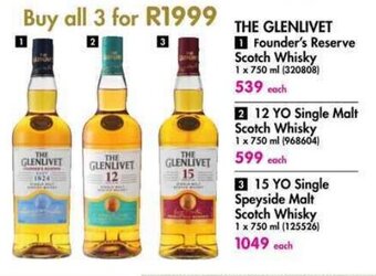 Makro THE GLENLIVET 1 Founder's Reserve Scotch Whisky offer