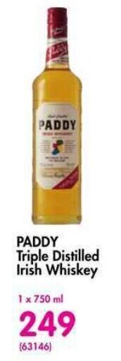 Makro PADDY Triple Distilled Irish Whiskey offer