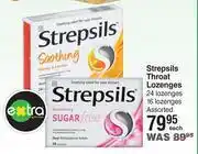 Dis-Chem Strepsils throat lozenges 24 lozenges/16 lozenges assorted-each offer