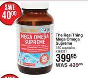 Dis-Chem The real thing mega omega supreme-150 capsules offer