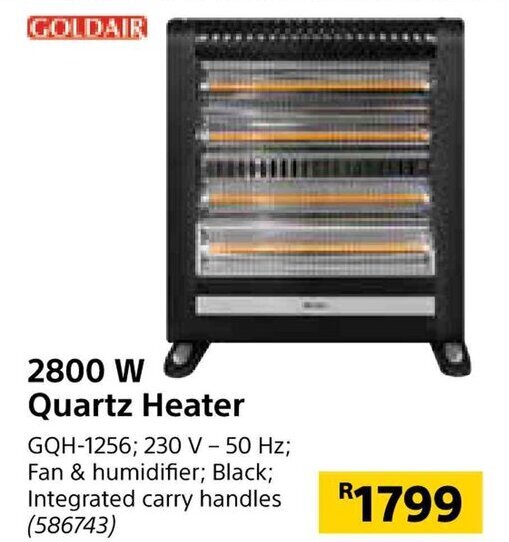 2800 W Quartz Heater offer at Builders Warehouse