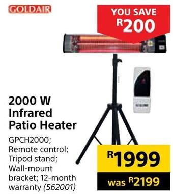 Builders Warehouse 2000 W Infrared Patio Heater offer