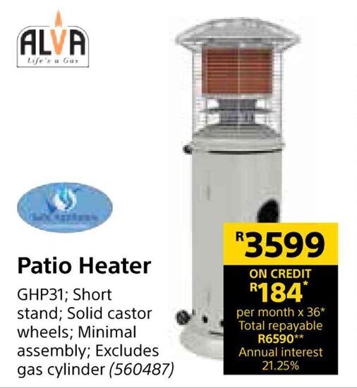 Patio Heater offer at Builders Warehouse