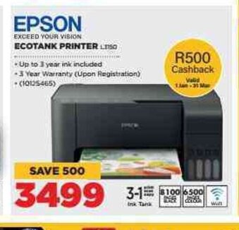 HiFi Corp Epson Ecotank Printer offer
