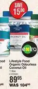 Dis-Chem Lifestyle food organic odourless coconut oil-1ltr offer