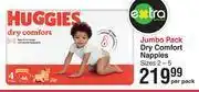 Dis-Chem Huggies dry comfort nappies jumbo pack offer