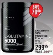 Dis-Chem Primal l-glutamine 5000 micronised powder-500g offer