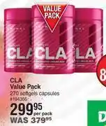 Dis-Chem Primal cla value pack-270 softgels capsules per pack offer