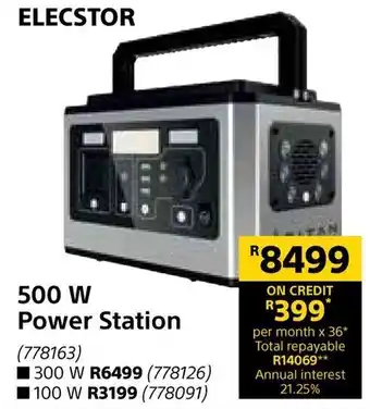 Builders Warehouse 500 W Power Station offer
