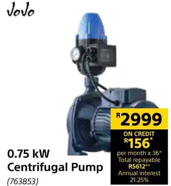 Builders Warehouse 0.75 kW Centrifugal Pump offer