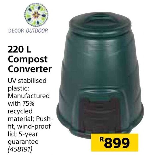220 L Compost Converter offer at Builders Warehouse