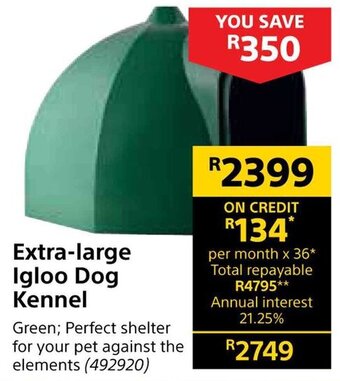 Extra-large Igloo Dog Kennel