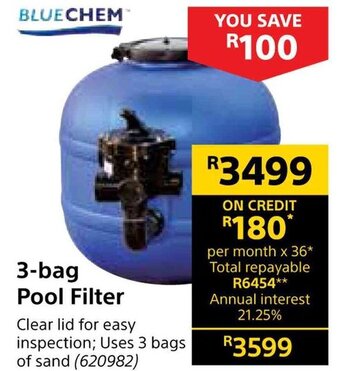 Builders Warehouse 3-bag Pool Filter offer