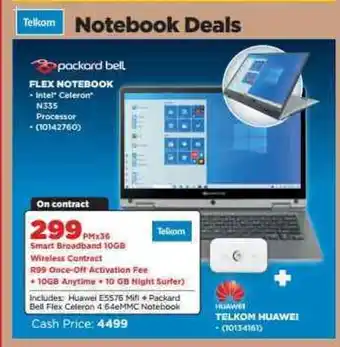 HiFi Corp Packard Bell Flex Notebook offer