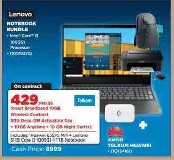 HiFi Corp Lenovo Notebook Bundle offer