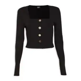 Truworths Black button detail top offer