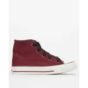Zando Soviet viper hi top sneakers dark plum offer