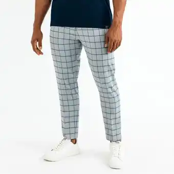 Markham Mkm grey smart windowpine check trouser offer