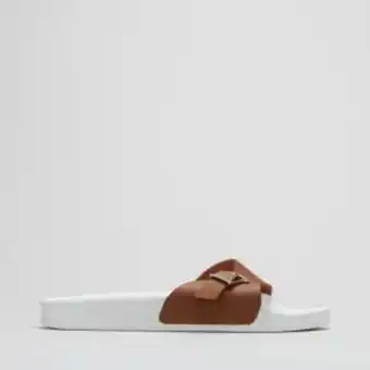 Angelsoft pool side sandals tan