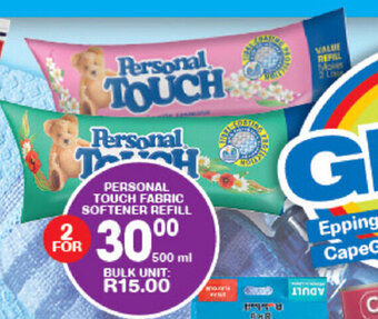 Giant Hyper Personal Touch Fabric Softener Refill 500ml offer